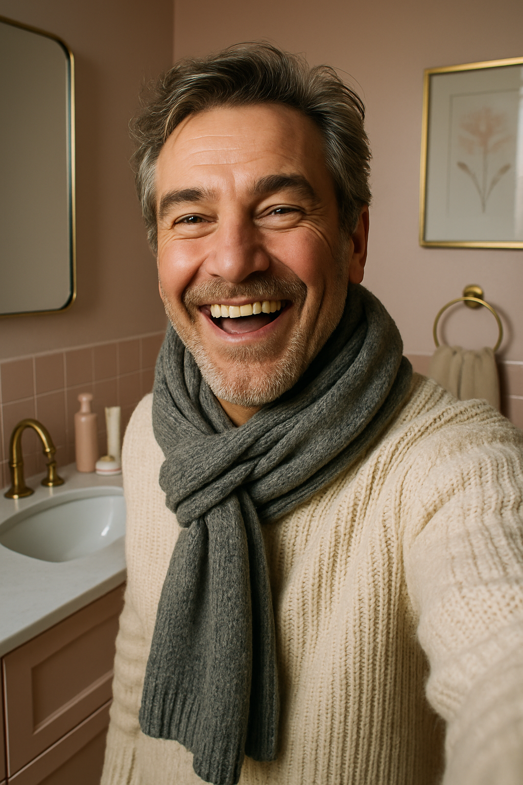 Joyful-Bathroom-Selfie